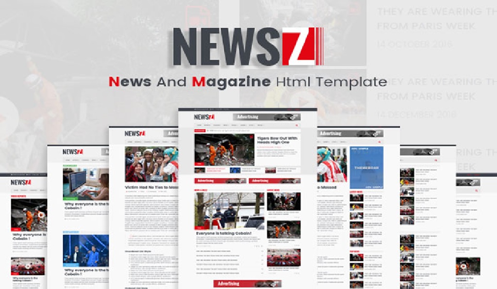 طراحی سایت خبری با استفاده از HTML