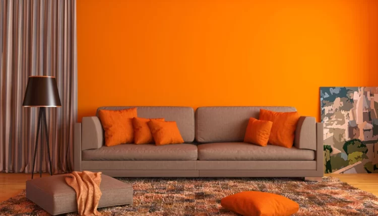 ترکیب رنگ نارنجی در دکوراسیون داخلی1